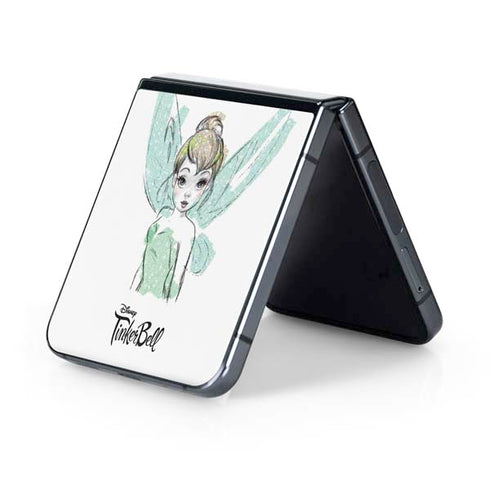 Disney Tinker Bell Watercolor Fairy Art Galaxy Z Flip5 5G Skin