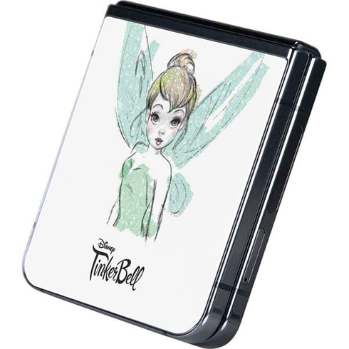 Disney Tinker Bell Watercolor Fairy Art Galaxy Z Flip5 5G Skin