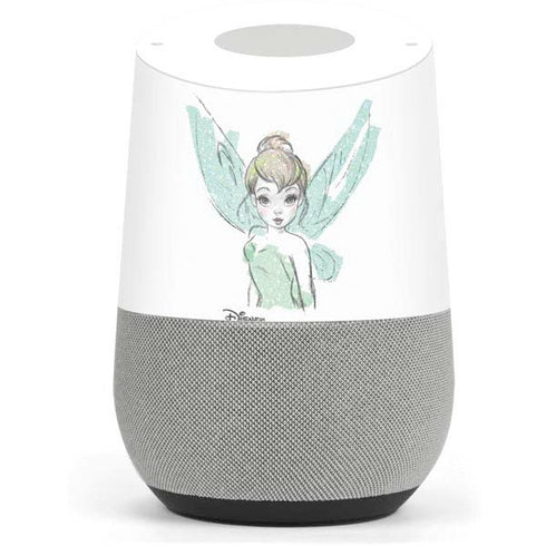 Disney Tinker Bell Watercolor Fairy Art Google Home Skin