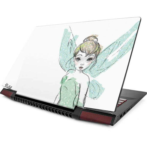 Disney Tinker Bell Watercolor Fairy Art Lenovo IdeaPad Skin