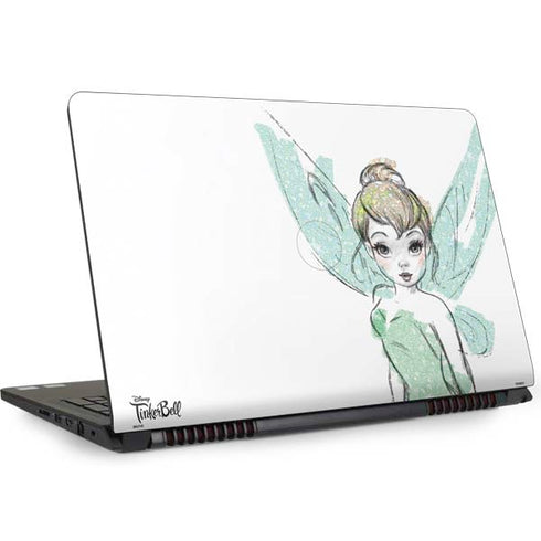 Disney Tinker Bell Watercolor Fairy Art Dell Inspiron Skin