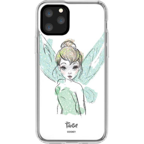 Disney Tinker Bell Watercolor Fairy Art iPhone 11 Pro Clear Case