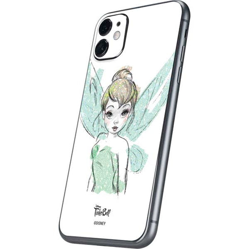 Disney Tinker Bell Watercolor Fairy Art iPhone 11 Skin