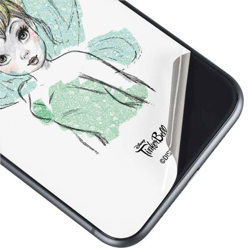 Disney Tinker Bell Watercolor Fairy Art iPhone 11 Skin