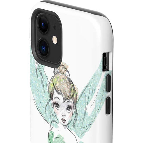 Disney Tinker Bell Watercolor Fairy Art iPhone 12 Impact Case
