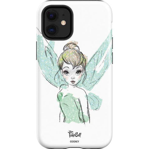 Disney Tinker Bell Watercolor Fairy Art iPhone 12 Mini Impact Case