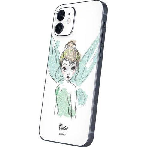 Disney Tinker Bell Watercolor Fairy Art iPhone 12 Skin