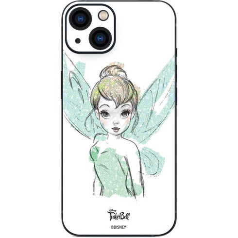 Disney Tinker Bell Watercolor Fairy Art iPhone 14 Plus Skin