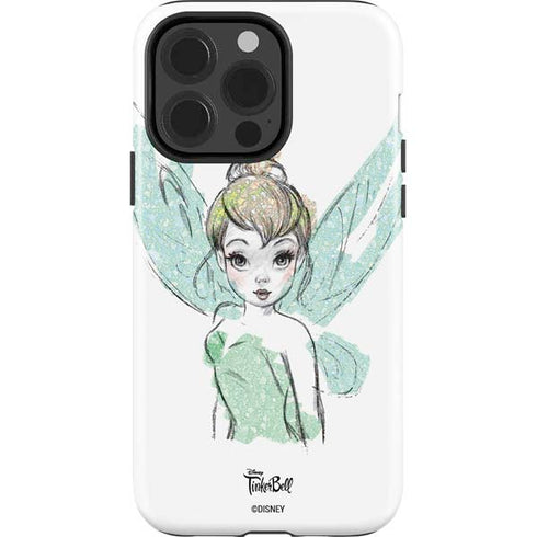 Disney Tinker Bell Watercolor Fairy Art iPhone 14 Pro Impact Case
