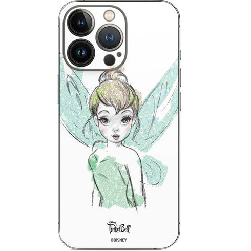 Disney Tinker Bell Watercolor Fairy Art iPhone 14 Pro Skin