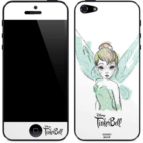 Disney Tinker Bell Watercolor Fairy Art iPhone 5/5s/5SE Skin