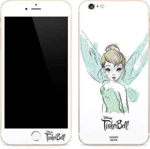 Disney Tinker Bell Watercolor Fairy Art iPhone 6/6s Plus Skin