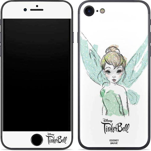 Disney Tinker Bell Watercolor Fairy Art iPhone 7 Skin