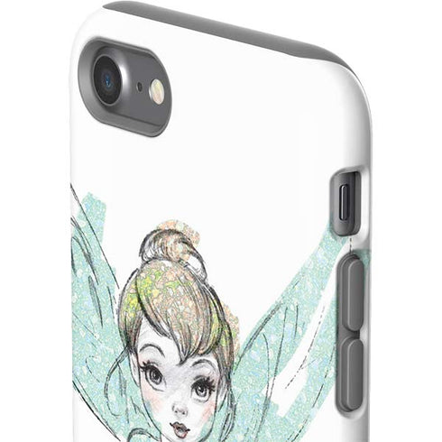 Disney Tinker Bell Watercolor Fairy Art iPhone SE (2nd & 3rd Gen) Pro Case