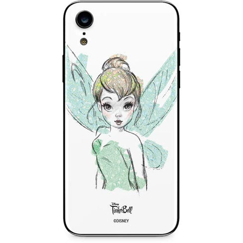 Disney Tinker Bell Watercolor Fairy Art iPhone XR Skin