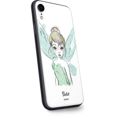 Disney Tinker Bell Watercolor Fairy Art iPhone XR Skin