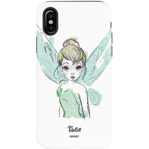 Disney Tinker Bell Watercolor Fairy Art iPhone XS Pro Case