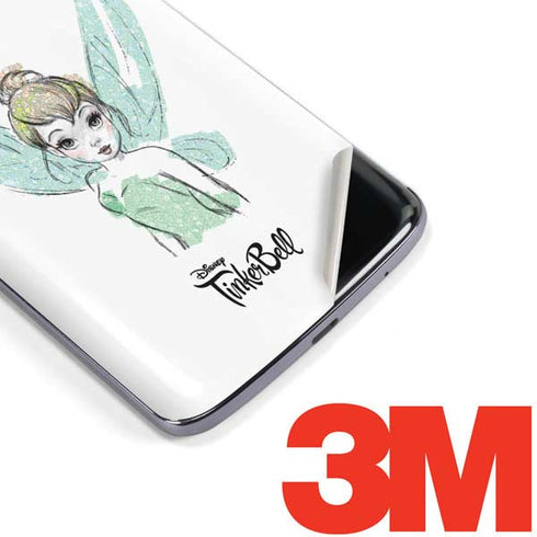Disney Tinker Bell Watercolor Fairy Art Moto E5 Plus Skin