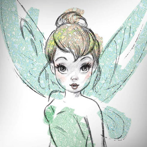Disney Tinker Bell Watercolor Fairy Art Moto G6 Skin
