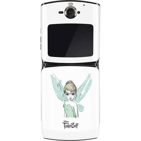 Disney Tinker Bell Watercolor Fairy Art Motorola RAZR Skin
