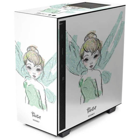 Disney Tinker Bell Watercolor Fairy Art NZXT H510 Compact ATX Mid-Tower Case Skin