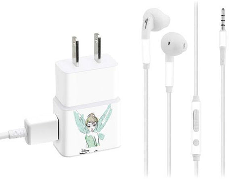 Disney Tinker Bell Watercolor Fairy Art Phone Charger Skin