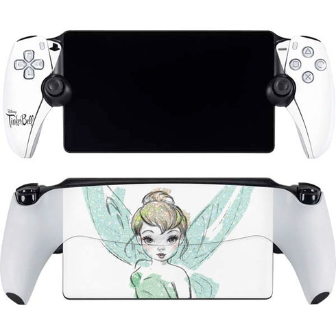 Disney Tinker Bell Watercolor Fairy Art PlayStation Portal Remote Player Skin