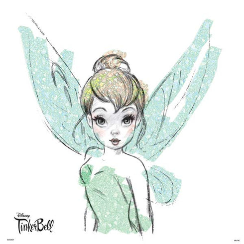 Disney Tinker Bell Watercolor Fairy Art PS4 Pro/Slim Controller Skin