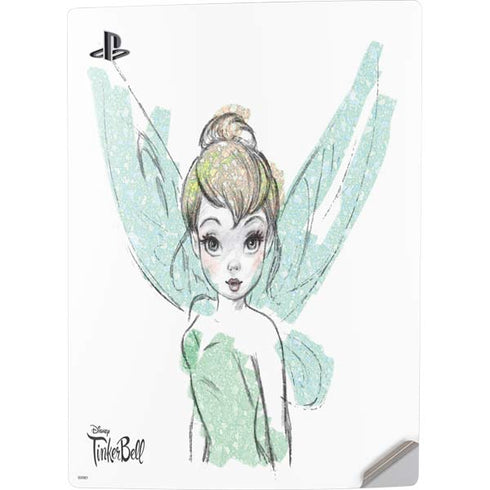 Disney Tinker Bell Watercolor Fairy Art PS5 Digital Edition Console Skin
