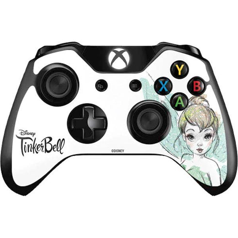 Disney Tinker Bell Watercolor Fairy Art Xbox One Controller Skin