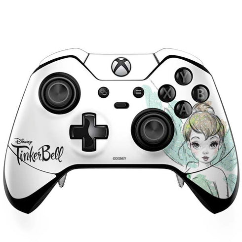 Disney Tinker Bell Watercolor Fairy Art Xbox One Elite Controller Skin