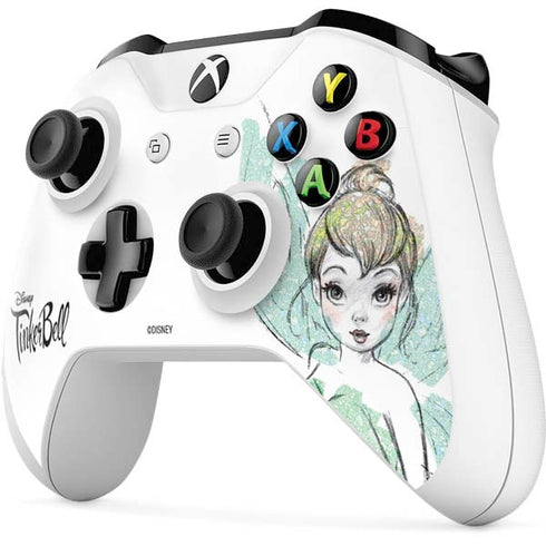 Disney Tinker Bell Watercolor Fairy Art Xbox One S All-Digital Edition Bundle Skin