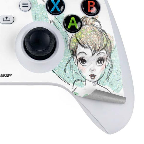 Disney Tinker Bell Watercolor Fairy Art Xbox Series S Controller Skin