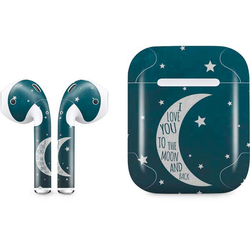 To The Moon And Back Apple AirPods Skin