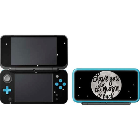 To The Moon And Back BW Nintendo 2DS XL (2017) Skin