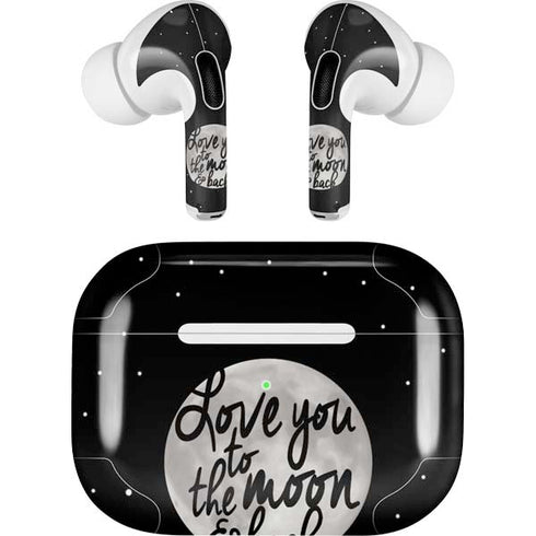 To The Moon And Back BW AirPods Pro 2nd Gen Skin