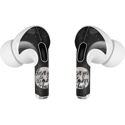 To The Moon And Back BW AirPods Pro 2nd Gen Skin