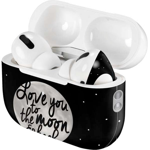 To The Moon And Back BW AirPods Pro 2nd Gen Skin