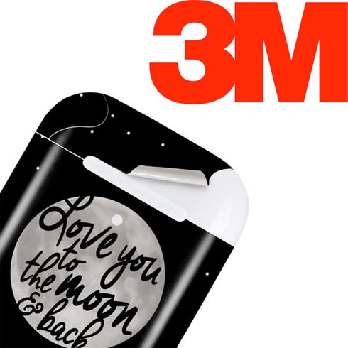 To The Moon And Back BW Apple AirPods Skin