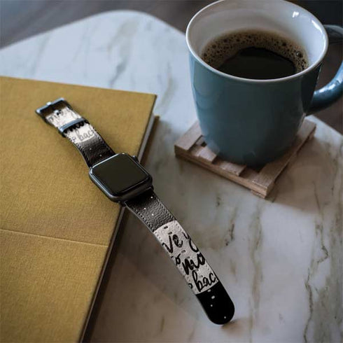 To The Moon And Back BW Apple Watch Band 38-40mm