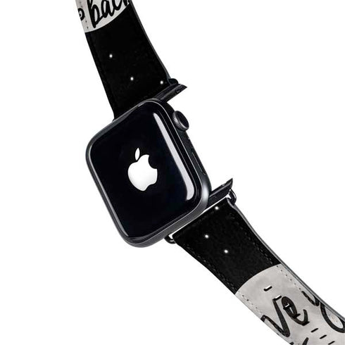 To The Moon And Back BW Apple Watch Band 42-44mm