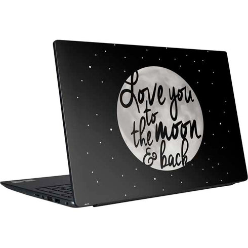 To The Moon And Back BW Dell Vostro Skin