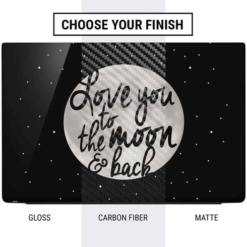 To The Moon And Back BW Dell Vostro Skin