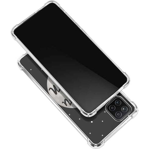 To The Moon And Back BW Galaxy A12 Clear Case