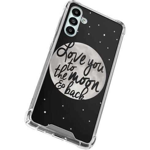 To The Moon And Back BW Galaxy A13 5G Clear Case