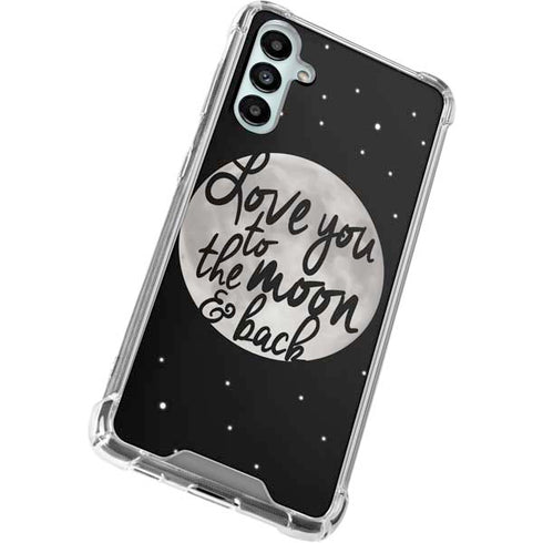 To The Moon And Back BW Galaxy A14 5G Clear Case