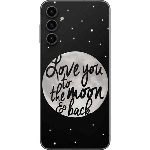 To The Moon And Back BW Galaxy A14 5G Skin
