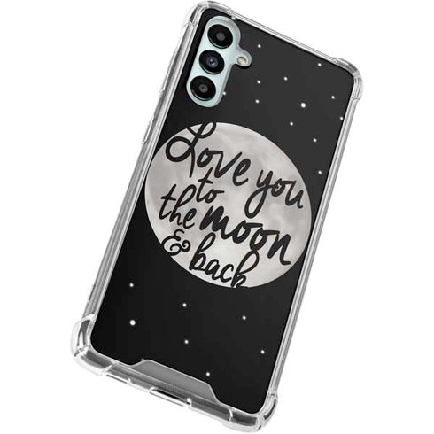 To The Moon And Back BW Galaxy A15 5G Clear Case