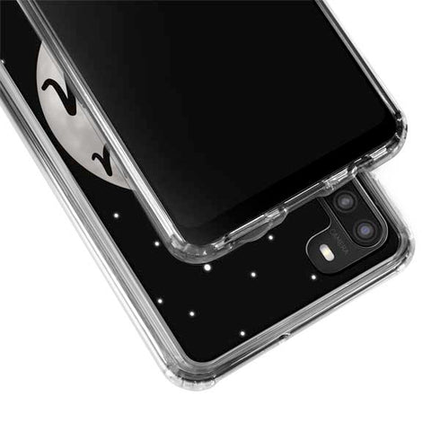 To The Moon And Back BW Galaxy A21 Clear Case