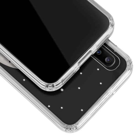 To The Moon And Back BW Galaxy A30 Clear Case